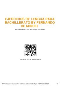 ejercicios de lengua para bachillerato by fernando de ...  AWS