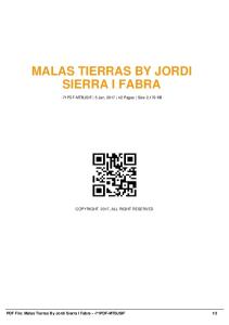 malas tierras by jordi sierra i fabra -71pdf-mtbjsif  AWS