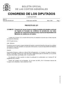 Proyecto de Ley - Congreso de los Diputados